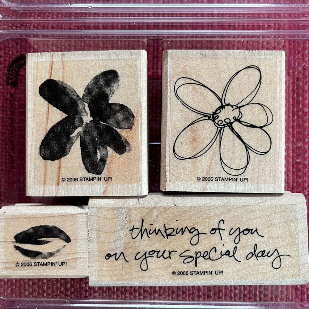 Stampin' Up! Floral Wooden Stamp Set